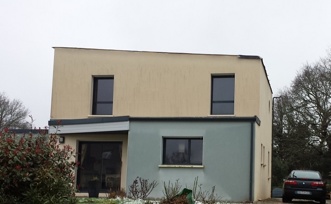 Toiture d'une maison arrachée à Quimper