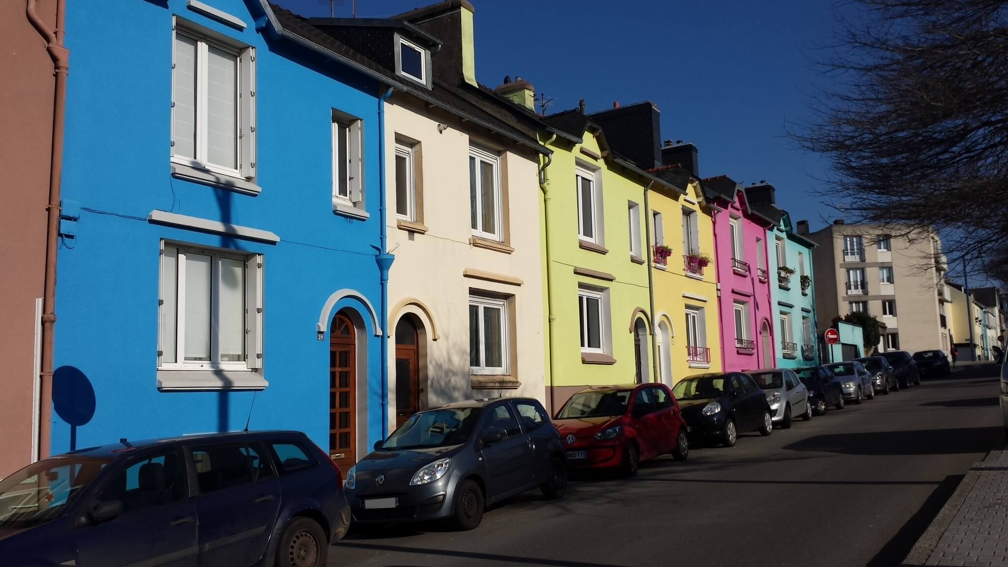 Maisons colorées Brest