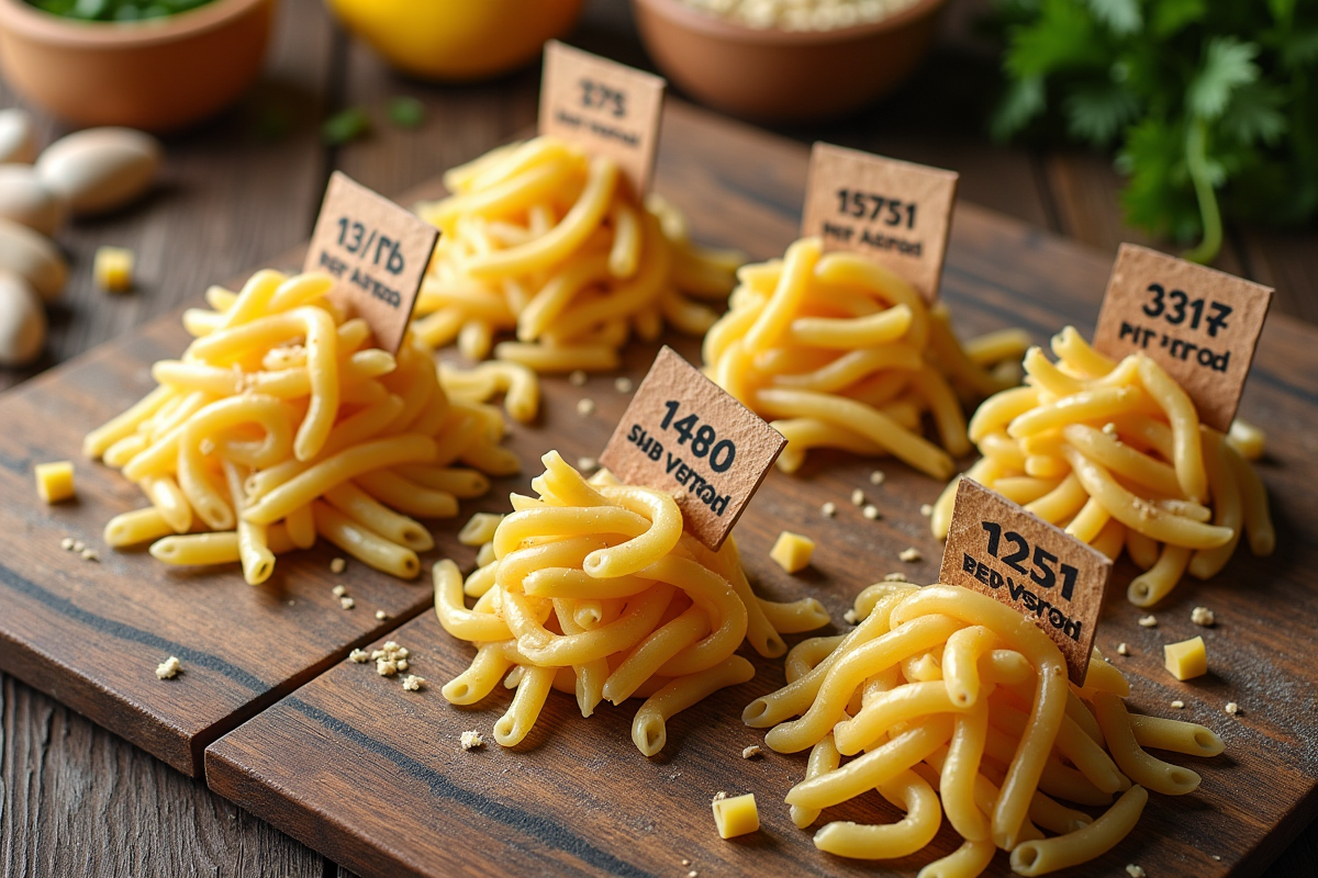 pâtes crues