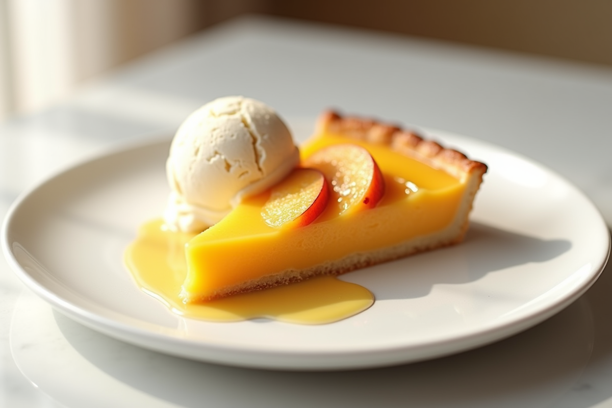 tarte pêches
